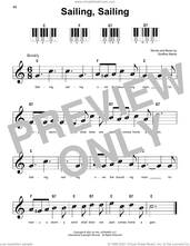 Cover icon of Sailing, Sailing sheet music for piano solo by Godfrey Marks, beginner skill level