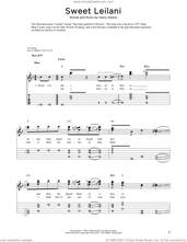 Cover icon of Sweet Leilani sheet music for dobro solo by Harry Owens and Fred Sokolow, easy skill level