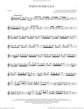 Cover icon of Party In The U.S.A. sheet music for flute solo by Miley Cyrus, Claude Kelly, Jessica Cornish and Lukasz Gottwald, intermediate skill level