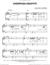 Cover icon of Overpass Graffiti sheet music for piano solo by Ed Sheeran, Fred Gibson and Johnny McDaid, easy skill level