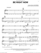 Cover icon of Be Right Now sheet music for voice, piano or guitar by Ed Sheeran, Fred Gibson and Johnny McDaid, intermediate skill level