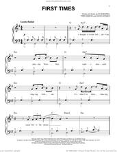 Cover icon of First Times sheet music for piano solo by Ed Sheeran, David Hodges and Fred Gibson, easy skill level
