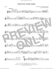 Cover icon of Wish You Were Here sheet music for flute solo by Pink Floyd, David Gilmour and Roger Waters, intermediate skill level