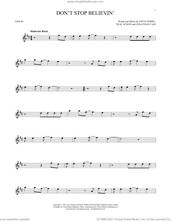 Cover icon of Don't Stop Believin' sheet music for violin solo by Journey, Jonathan Cain, Neal Schon and Steve Perry, intermediate skill level