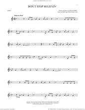 Cover icon of Don't Stop Believin' sheet music for horn solo by Journey, Jonathan Cain, Neal Schon and Steve Perry, intermediate skill level
