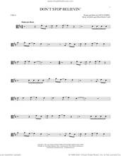 Cover icon of Don't Stop Believin' sheet music for viola solo by Journey, Jonathan Cain, Neal Schon and Steve Perry, intermediate skill level