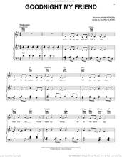 Cover icon of Goodnight My Friend (from Galavant) sheet music for voice, piano or guitar by Alan Menken, Alan Menken & Glenn Slater and Glenn Slater, intermediate skill level