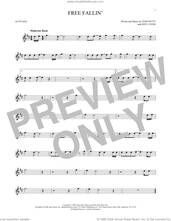 Cover icon of Free Fallin' sheet music for alto saxophone solo by Tom Petty and Jeff Lynne, intermediate skill level