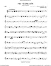 Cover icon of Into The Unknown (from Disney's Frozen 2) sheet music for oboe solo by Idina Menzel and AURORA, Kristen Anderson-Lopez and Robert Lopez, intermediate skill level