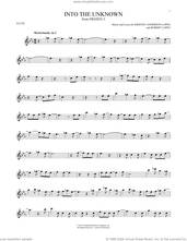 Cover icon of Into The Unknown (from Disney's Frozen 2) sheet music for flute solo by Idina Menzel and AURORA, Kristen Anderson-Lopez and Robert Lopez, intermediate skill level