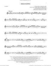 Cover icon of High Hopes sheet music for clarinet solo by Panic! At The Disco, Brendon Urie, Ilsey Juber, Jacob Sinclair, Jenny Owen Youngs, Jonas Jeberg, Lauren Pritchard, Sam Hollander, Tayla Parx and William Lobban Bean, intermediate skill level