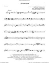 Cover icon of High Hopes sheet music for tenor saxophone solo by Panic! At The Disco, Brendon Urie, Ilsey Juber, Jacob Sinclair, Jenny Owen Youngs, Jonas Jeberg, Lauren Pritchard, Sam Hollander, Tayla Parx and William Lobban Bean, intermediate skill level