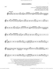 Cover icon of High Hopes sheet music for oboe solo by Panic! At The Disco, Brendon Urie, Ilsey Juber, Jacob Sinclair, Jenny Owen Youngs, Jonas Jeberg, Lauren Pritchard, Sam Hollander, Tayla Parx and William Lobban Bean, intermediate skill level