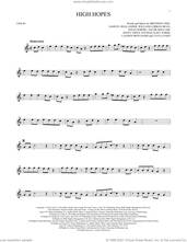 Cover icon of High Hopes sheet music for violin solo by Panic! At The Disco, Brendon Urie, Ilsey Juber, Jacob Sinclair, Jenny Owen Youngs, Jonas Jeberg, Lauren Pritchard, Sam Hollander, Tayla Parx and William Lobban Bean, intermediate skill level