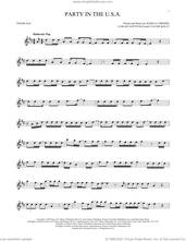 Cover icon of Party In The U.S.A. sheet music for tenor saxophone solo by Miley Cyrus, Claude Kelly, Jessica Cornish and Lukasz Gottwald, intermediate skill level