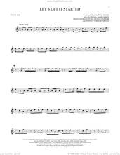 Cover icon of Let's Get It Started sheet music for tenor saxophone solo by Black Eyed Peas, Allan Pineda, George Pajon Jr., Jaime Gomez, Michael Fratantuno, Terence Yoshiaki Graves and Will Adams, intermediate skill level
