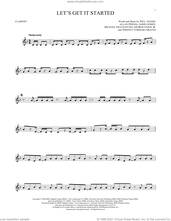 Cover icon of Let's Get It Started sheet music for clarinet solo by Black Eyed Peas, Allan Pineda, George Pajon Jr., Jaime Gomez, Michael Fratantuno, Terence Yoshiaki Graves and Will Adams, intermediate skill level