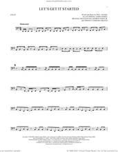 Cover icon of Let's Get It Started sheet music for cello solo by Black Eyed Peas, Allan Pineda, George Pajon Jr., Jaime Gomez, Michael Fratantuno, Terence Yoshiaki Graves and Will Adams, intermediate skill level