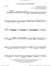 Cover icon of Let's Get It Started sheet music for trombone solo by Black Eyed Peas, Allan Pineda, George Pajon Jr., Jaime Gomez, Michael Fratantuno, Terence Yoshiaki Graves and Will Adams, intermediate skill level