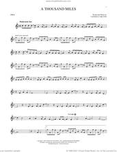 Cover icon of A Thousand Miles sheet music for oboe solo by Vanessa Carlton, intermediate skill level