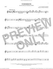 Cover icon of Tomorrow sheet music for oboe solo by Charles Strouse and Martin Charnin, intermediate skill level