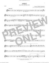 Cover icon of Spirit (from The Lion King 2019) sheet music for oboe solo by Beyonce, Ilya Salmanzadeh and Timothy McKenzie, intermediate skill level