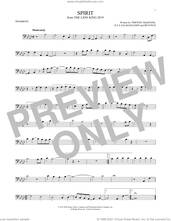 Cover icon of Spirit (from The Lion King 2019) sheet music for trombone solo by Beyonce, Ilya Salmanzadeh and Timothy McKenzie, intermediate skill level