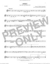 Cover icon of Spirit (from The Lion King 2019) sheet music for trumpet solo by Beyonce, Ilya Salmanzadeh and Timothy McKenzie, intermediate skill level