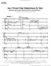 Cover icon of All I Want For Christmas Is You (COMPLETE) sheet music for string quartet (violin, viola, cello) by Vitamin String Quartet, James McMillen, Mariah Carey and Walter Afanasieff, intermediate skill level