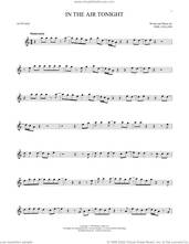 Cover icon of In The Air Tonight sheet music for alto saxophone solo by Phil Collins, intermediate skill level