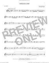 Cover icon of Hallelujah sheet music for recorder solo by Leonard Cohen, intermediate skill level