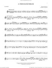 Cover icon of A Thousand Miles sheet music for recorder solo by Vanessa Carlton, intermediate skill level