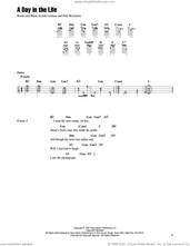 Cover icon of A Day In The Life (feat. Jon Anderson) sheet music for ukulele by Jake Shimabukuro, The Beatles, John Lennon and Paul McCartney, intermediate skill level