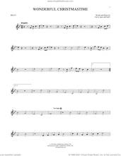 Cover icon of Wonderful Christmastime sheet music for Hand Bells Solo (bell solo) by Paul McCartney, intermediate Hand Bells Solo (bell)