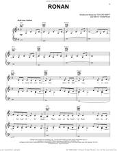 Cover icon of Ronan (Taylor's Version) sheet music for voice, piano or guitar by Taylor Swift and Maya Thompson, intermediate skill level