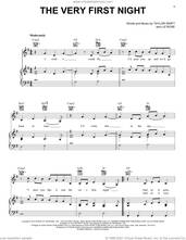 Cover icon of The Very First Night (Taylor's Version) (From The Vault) sheet music for voice, piano or guitar by Taylor Swift and Liz Rose, intermediate skill level