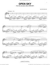 Cover icon of Open Sky sheet music for piano solo by David Nevue, intermediate skill level