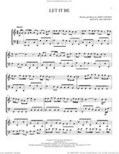 Cover icon of Let It Be sheet music for instrumental duet (duets) by The Beatles, John Lennon and Paul McCartney, intermediate skill level
