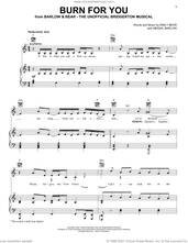 Cover icon of Burn For You (from The Unofficial Bridgerton Musical) sheet music for voice, piano or guitar by Barlow & Bear, Abigail Barlow and Emily Bear, intermediate skill level