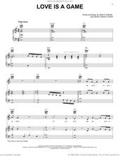 Cover icon of Love Is A Game sheet music for voice, piano or guitar by Adele, Adele Adkins and Dean Josiah Cover, intermediate skill level
