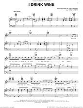 Cover icon of I Drink Wine sheet music for voice, piano or guitar by Adele, Adele Adkins and Greg Kurstin, intermediate skill level