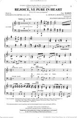 Cover icon of Rejoice, Ye Pure In Heart (arr. Heather Sorenson) sheet music for choir (SATB: soprano, alto, tenor, bass) by Edward H. Plumptre, Heather Sorenson and Tune: MARION, intermediate skill level
