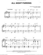 Cover icon of All Night Parking (Interlude) sheet music for piano solo by Adele, Adele Adkins and Erroll Garner, easy skill level