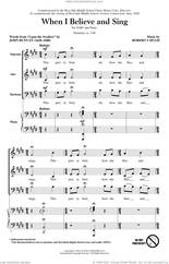 Cover icon of When I Believe And Sing sheet music for choir (SAB: soprano, alto, bass) by Robert Hugh and John Bunyan, intermediate skill level