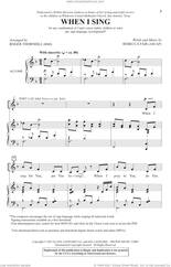 Cover icon of When I Sing (arr. Roger Thornhill) sheet music for choir (2-Part) by Rebecca Fair and Roger Thornhill, intermediate duet