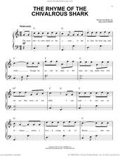 Cover icon of The Rhyme Of The Chivalrous Shark sheet music for piano solo by Wallace Irwin, easy skill level