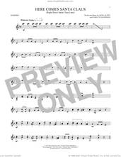 Cover icon of Here Comes Santa Claus (Right Down Santa Claus Lane) sheet music for Marimba Solo by Gene Autry, Will Rapp and Oakley Haldeman, intermediate skill level