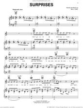 Cover icon of Surprises sheet music for voice, piano or guitar by Billy Joel, intermediate skill level