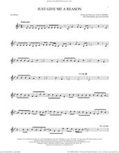 Cover icon of Just Give Me A Reason (feat. Nate Ruess) sheet music for ocarina solo by P!nk, Alecia Moore, Jeff Bhasker and Nate Ruess, intermediate skill level