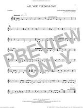 Cover icon of All You Need Is Love sheet music for ocarina solo by The Beatles, John Lennon and Paul McCartney, wedding score, intermediate skill level